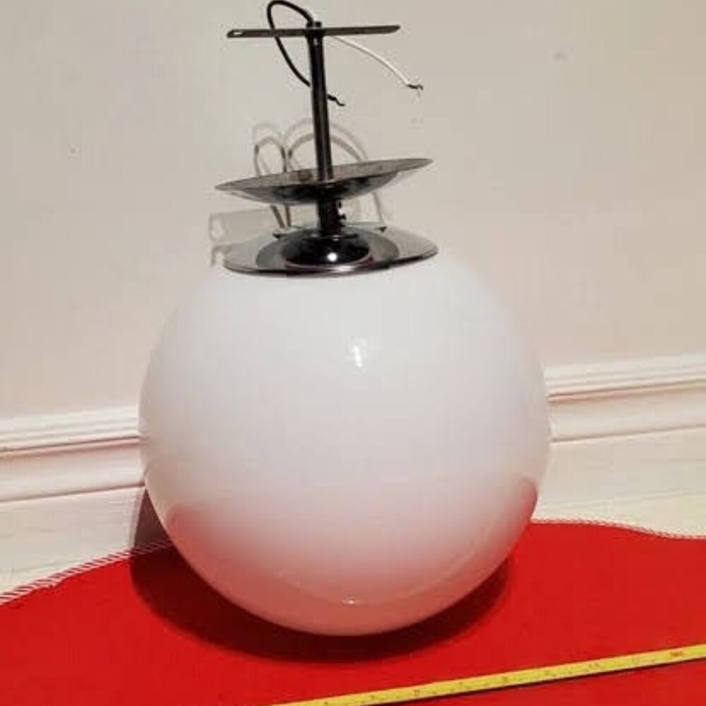 1 Large Round Dome White Frosted Matte Glass Ceiling Light Shade GLOBE - Save $